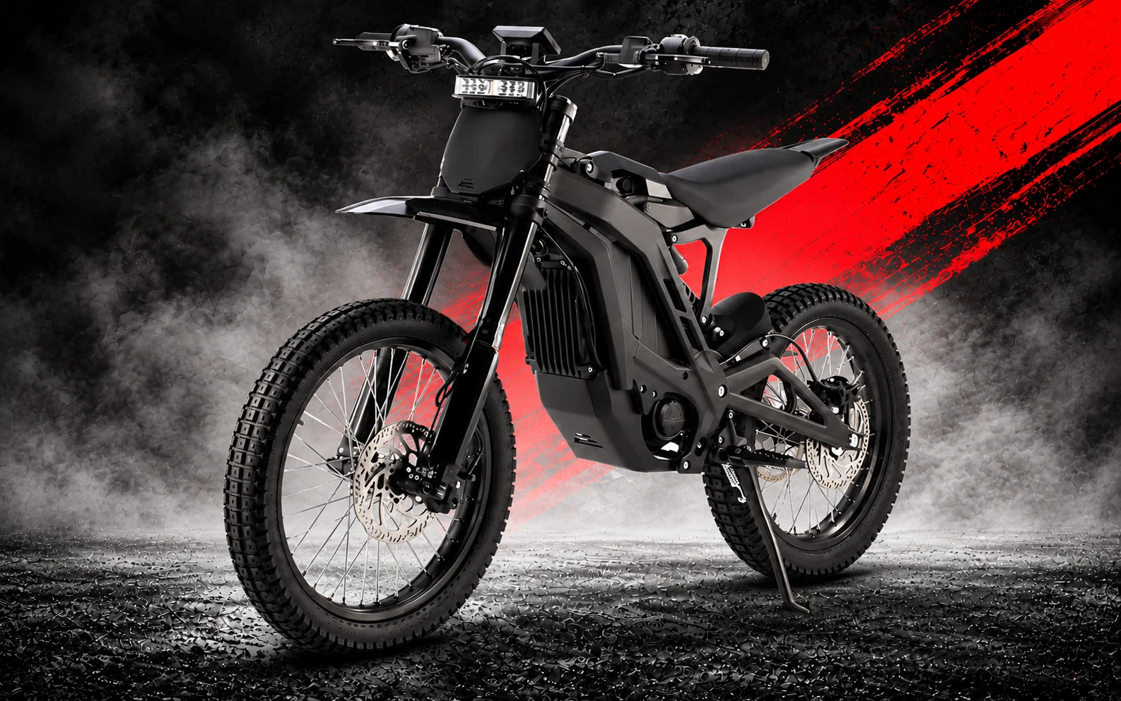 E Ride Pro SS 4.0 sobre fondo negro y rojo
