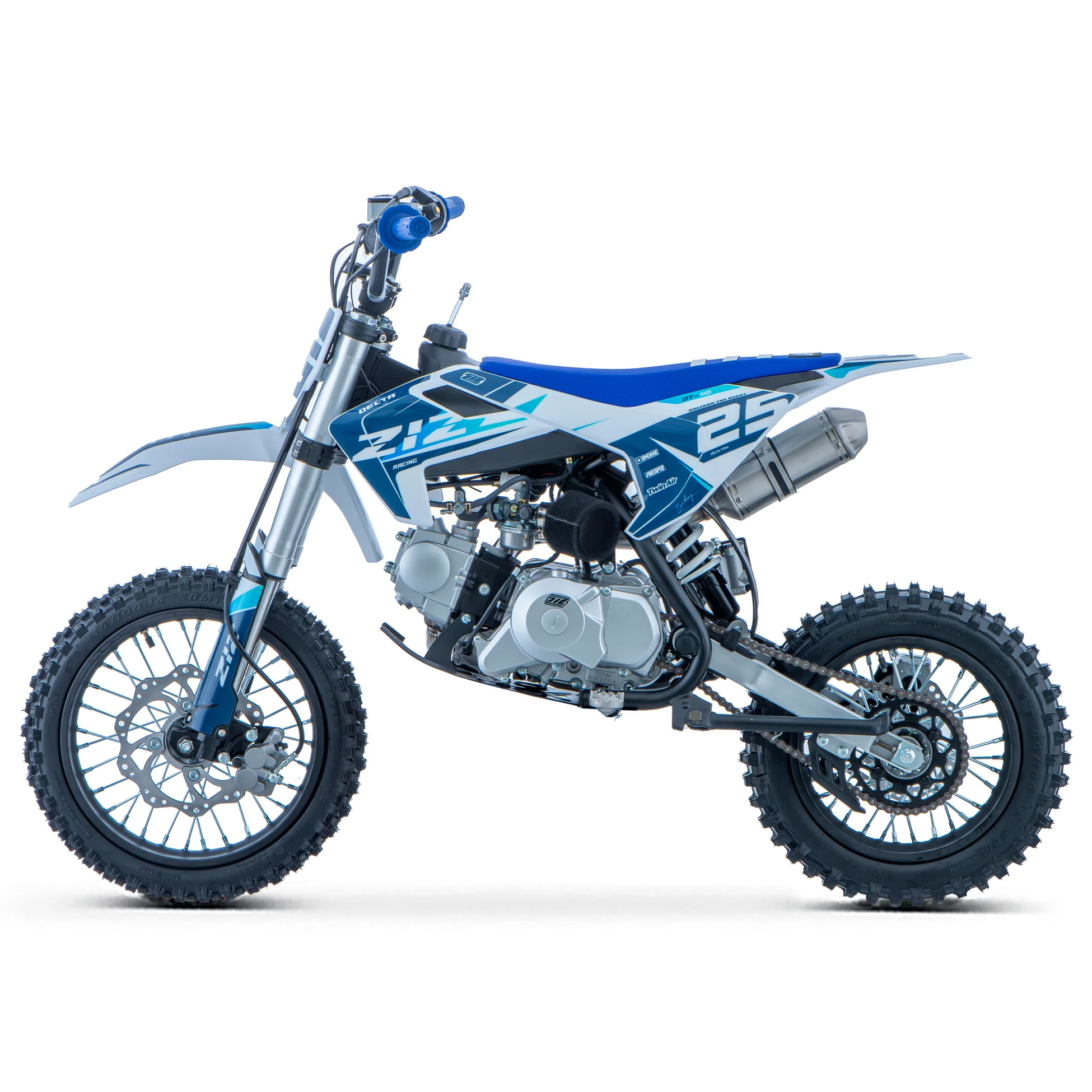 PIT BIKE 110CC 4T AUTOMATICO 14/12 DELTA ZIZRACING - Imagen 6