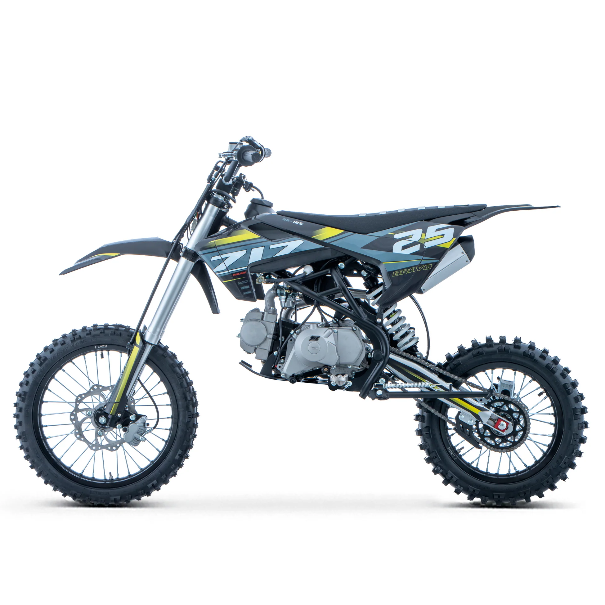 PIT BIKE 125CC 4T START-E 17/14 XL BRAVO ZIZRACING - Imagen 3