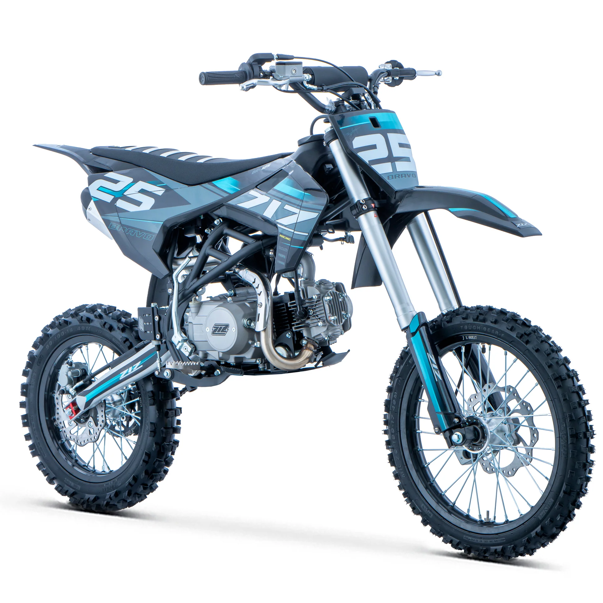 PIT BIKE 125CC 4T START-E 17/14 XL BRAVO ZIZRACING - Imagen 6
