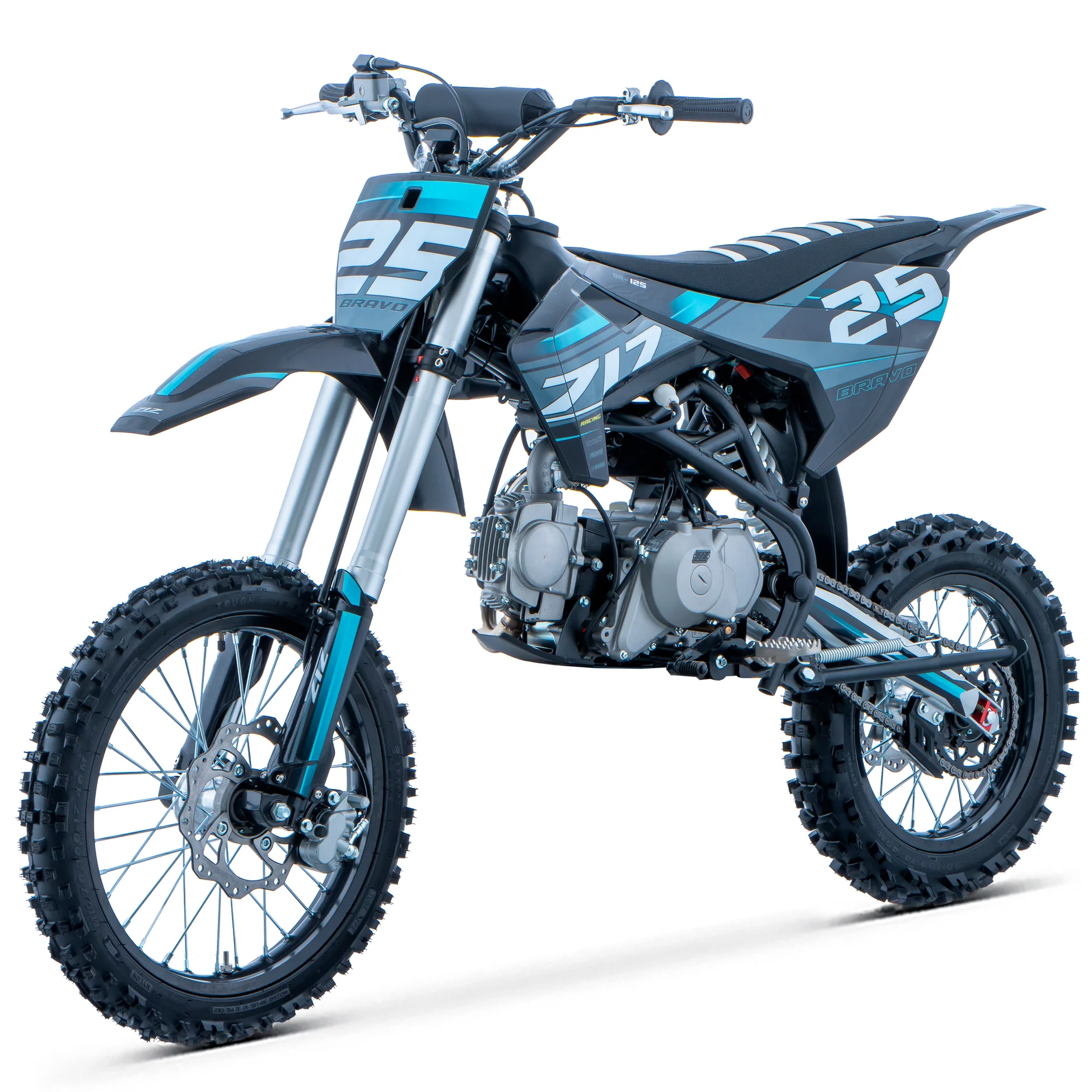 PIT BIKE 125CC 4T START-E 17/14 XL BRAVO ZIZRACING - Imagen 5