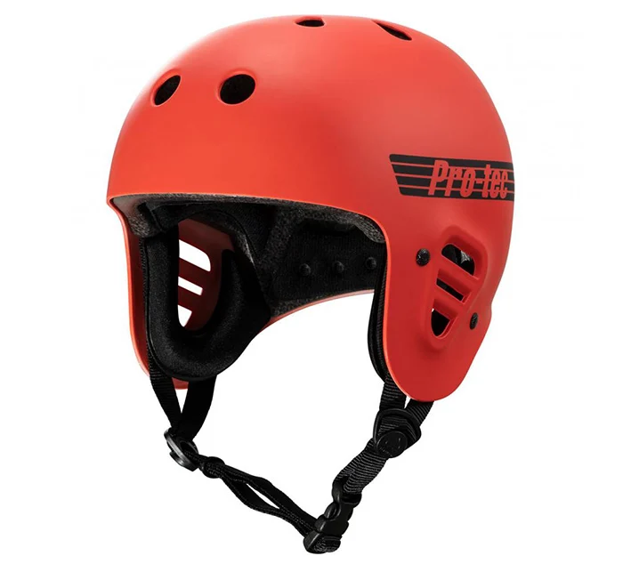 PRO-TEC HELMET FULL CUT MATTE RED