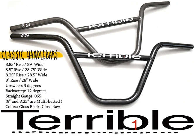 MANILLAR BMX TERRIBLE ONE CLASSIC 8.85" - Imagen 2