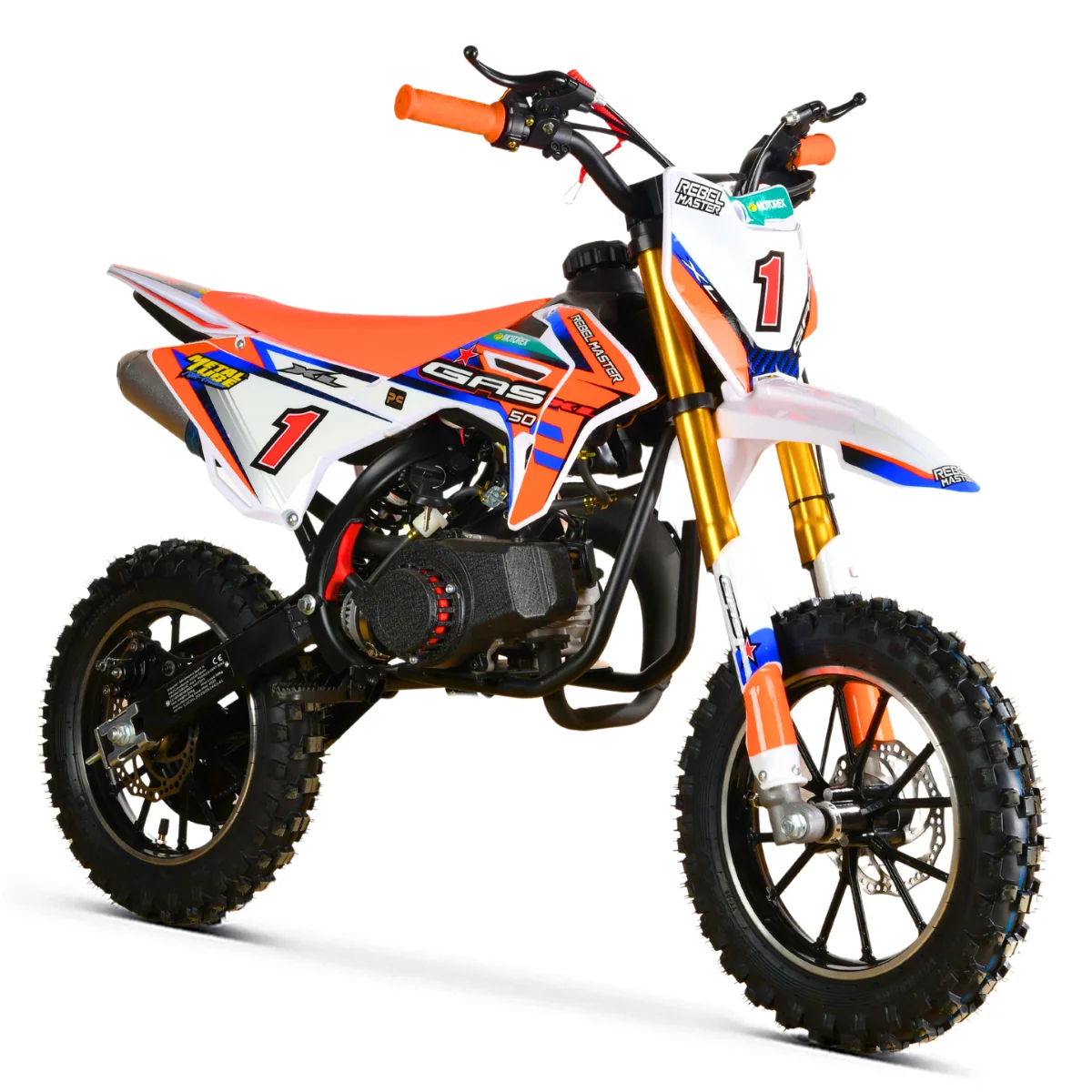 MINI CROSS 49CC 2T GASOLINA + ARRANQ ELECTRICO R10 - Imagen 2