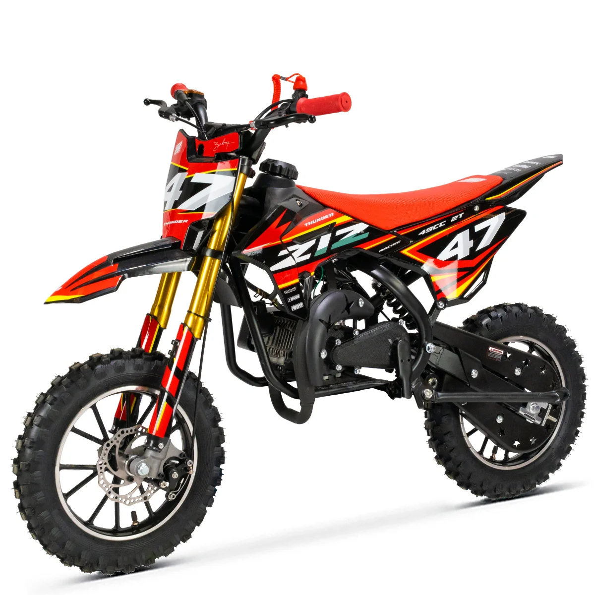MINI MOTO CROSS ZIZ THUNDER - 49CC 2T 4.5CV - Imagen 4