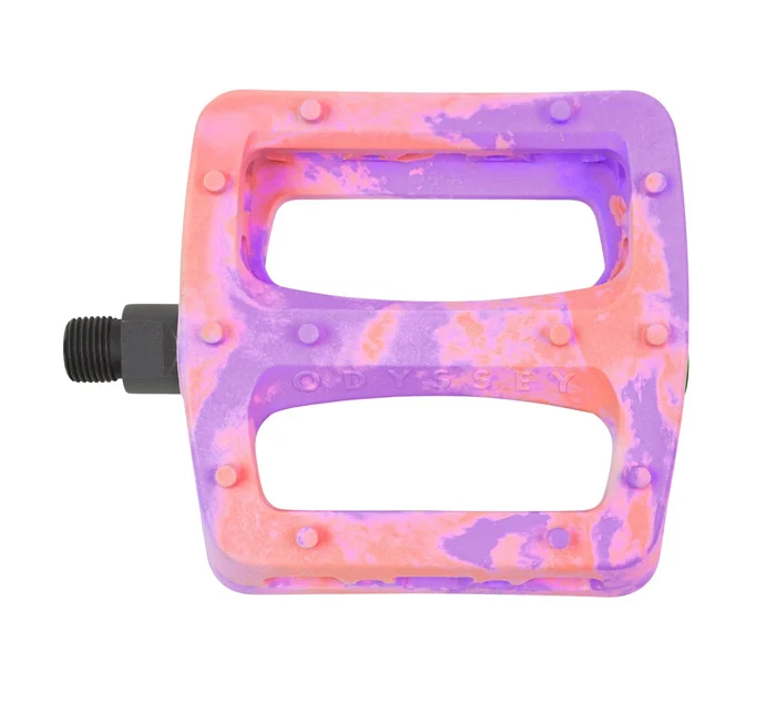 BMX PEDALS ODYSSEY TWISTED PRO PURPLE-RED