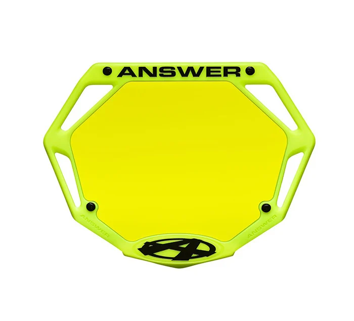 PLATE PORTA NUMEROS ANSWER MINI FLUOR