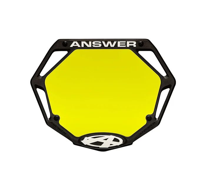PLATE PORTA NUMEROS ANSWER MINI BLACK