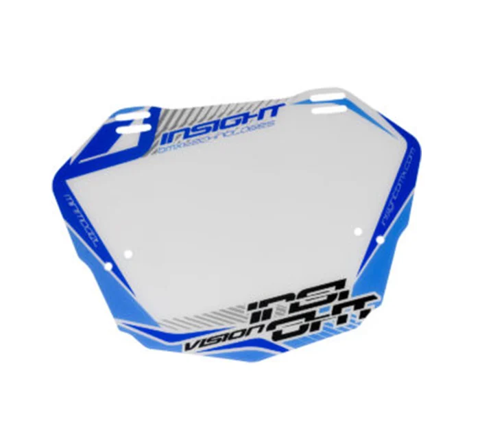 PLACA PORTA NUMERO INSIGHT VISION 2 MINI AZUL