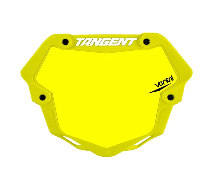 PLACA PORTA NUMERO TANGENT VENTRIL 3D PRO AMARILLO