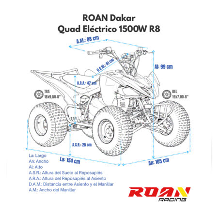 QUAD ELECTRICO ROAN DAKAR 1500W - Miniatura 2